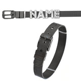 Personalised Name Alphabet Initial Letter Stainless Steel Rhinestone Bracelet