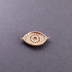 Evil Eye Nazariya Lucky Copper Rose Gold Red Blue Black Cubic Zirconia American Diamond Centre Pcs For Women