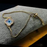 Blue Slider Turkish Evil Eye Bracelet For Women
