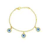 Gold Chain Turkish Evil Eye Bracelet For Women