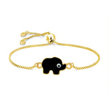 Gold Black Elephant Turkish Evil Eye Bracelet For Women