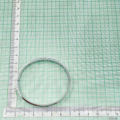 Screw Luxury Silver Cubic Zirconia Stainless Steel Cuff Kada Bangle Women