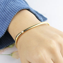 Gold Stainless Steel Kada Women
