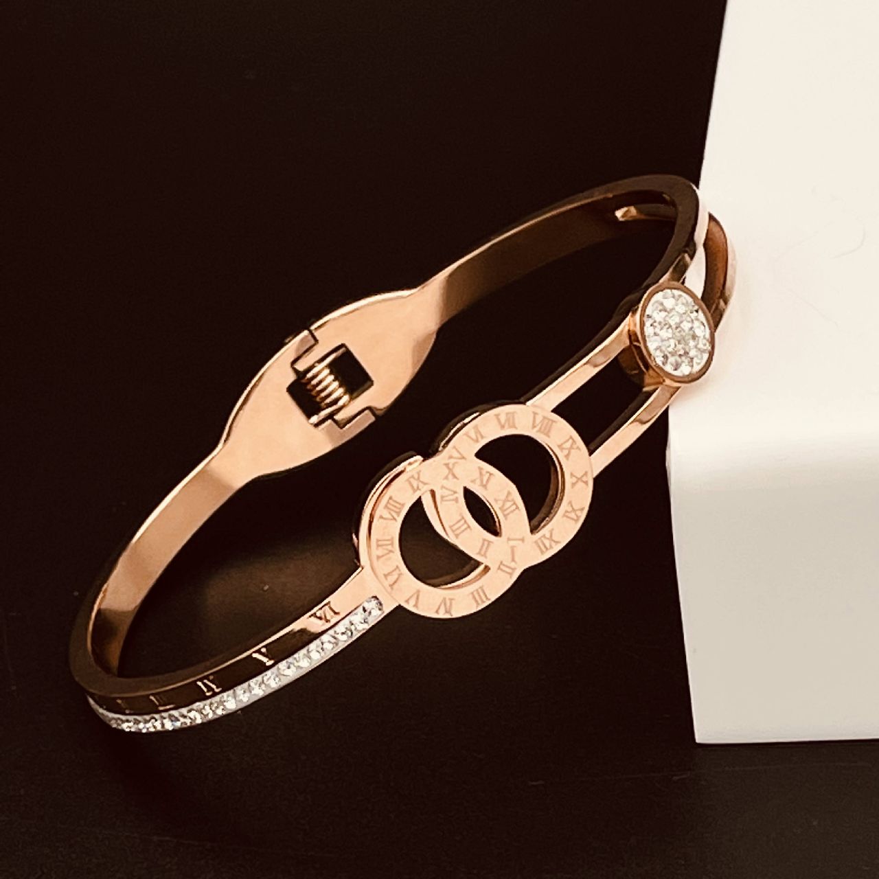 Rose Gold Stainless Steel Openable Kada Women