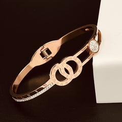 Rose Gold Stainless Steel Openable Kada Women