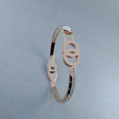 Rose Gold Stainless Steel Openable Kada Women
