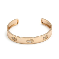 Hamsa Gold Copper Cuff Kada Women