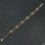 Roman Rose Gold Stainless Steel Bracelet For Women