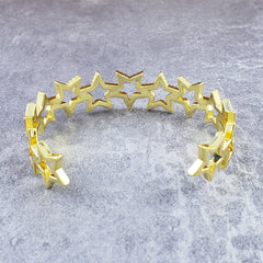 Star Gold Cuff Kada Bangle For Women