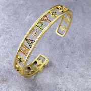 Happy Gold Stainless Steel Bracelet For Women