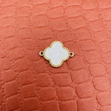 Brass With White Gold Gold Flower Pendant For Women Girls