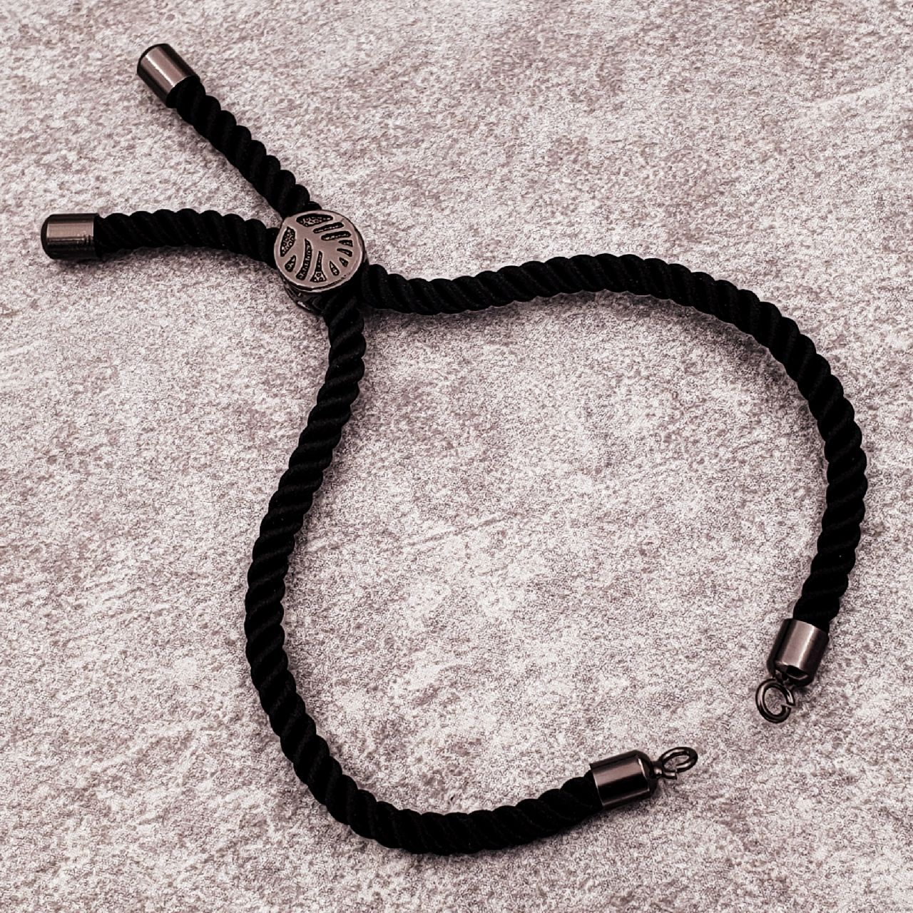 Black Silver Threadâ  Adjustable Bracelet For Women