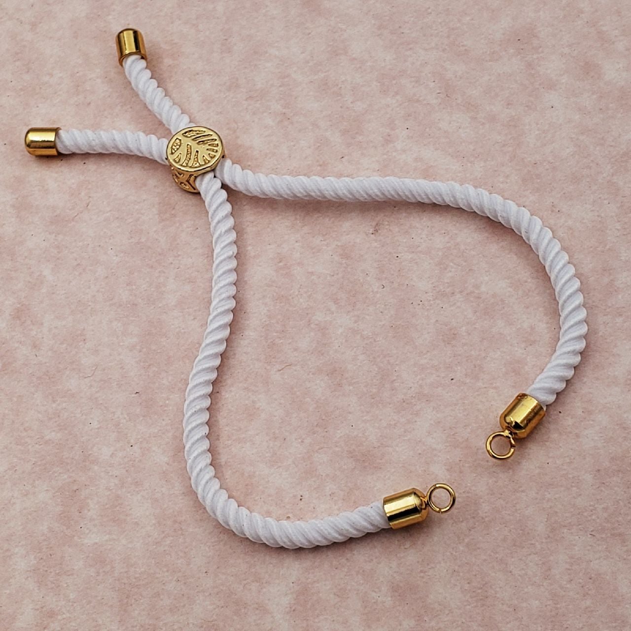 White Gold Threadâ  Adjustable Bracelet For Women
