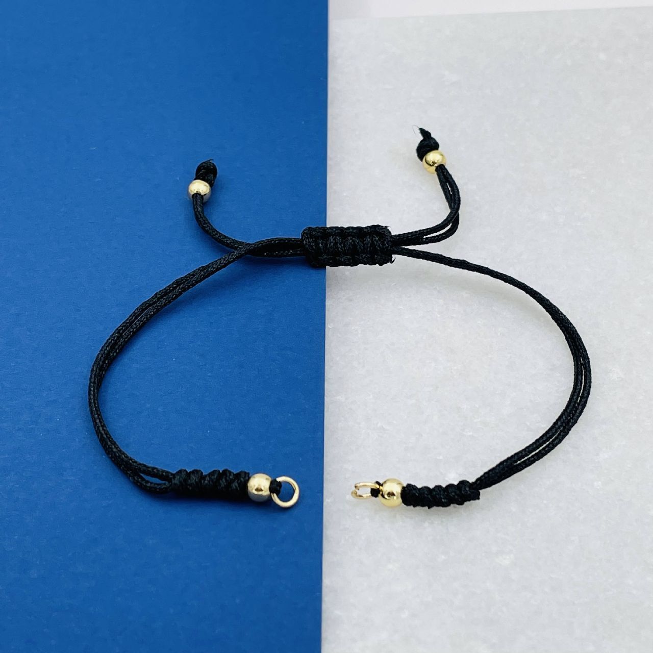 Gold Black Adjustable Thread Bracelet For Women  ZIVOM