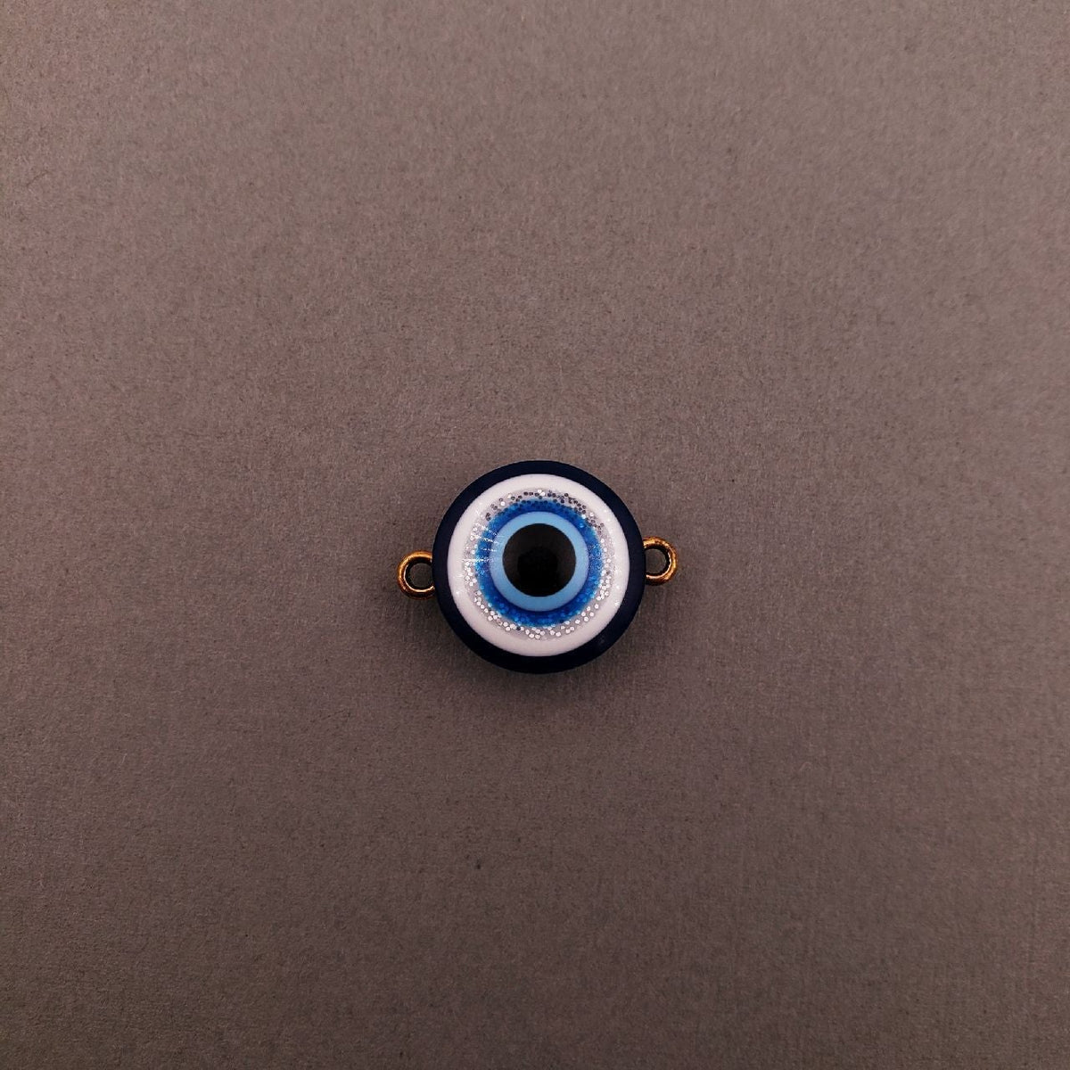 Evil Eye Gold Blue Black Copper Charm For Women