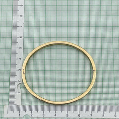 Stainless Steel Screw Bracelet Bangle Kada Women Gold