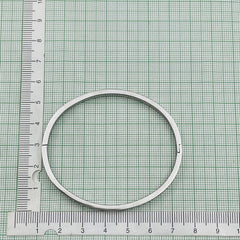 Stainless Steel Screw Bracelet Bangle Kada Women Silver