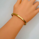 Stainless Steel Stylish Bracelet Bangle Kada For Women Gold