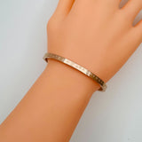 Stainless Steel Stylish Bracelet Bangle Kada For Women Rose Gold
