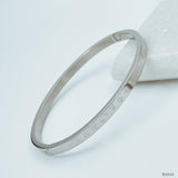Stainless Steel Stylish Bracelet Bangle Kada For Women Silver