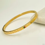 Stainless Steel Enamel Gold Stylish Cuff Kada Bangle Bracelet For Women Girls