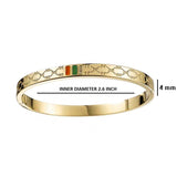 Stainless Steel Enamel Gold Stylish Kada Bangle Bracelet For Women Girls