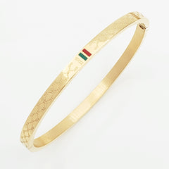 Stainless Steel Enamel Gold Stylish Kada Bangle Bracelet For Women Girls