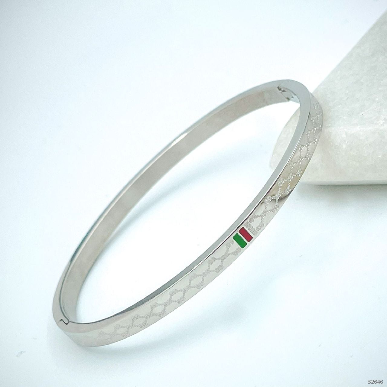 Silver bracelet with Interlocking G in sterling silver | GUCCI® US