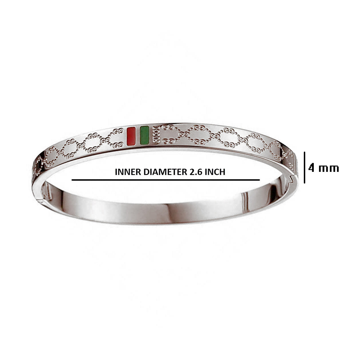 Gucci Marmont Double G Silver Flower Bracelet, Size 18 YBA5273930010 -  Jewelry, Ladies Jewelry - Jomashop