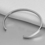 5mm Matte Finish 316 Surgical Stainless Steel Customized Personalised Laser Engraved Free Size Cuff Kada Bangle Bracelet Unisex