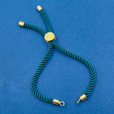 Green Gold Thread Adjustable Extender Accessory Diy 9" Bracelet Women