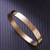 Stainless Steel  Rose Gold Bangle Cuff Kada For Women