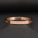 Stainless Steel  Rose Gold Bangle Cuff Kada For Women