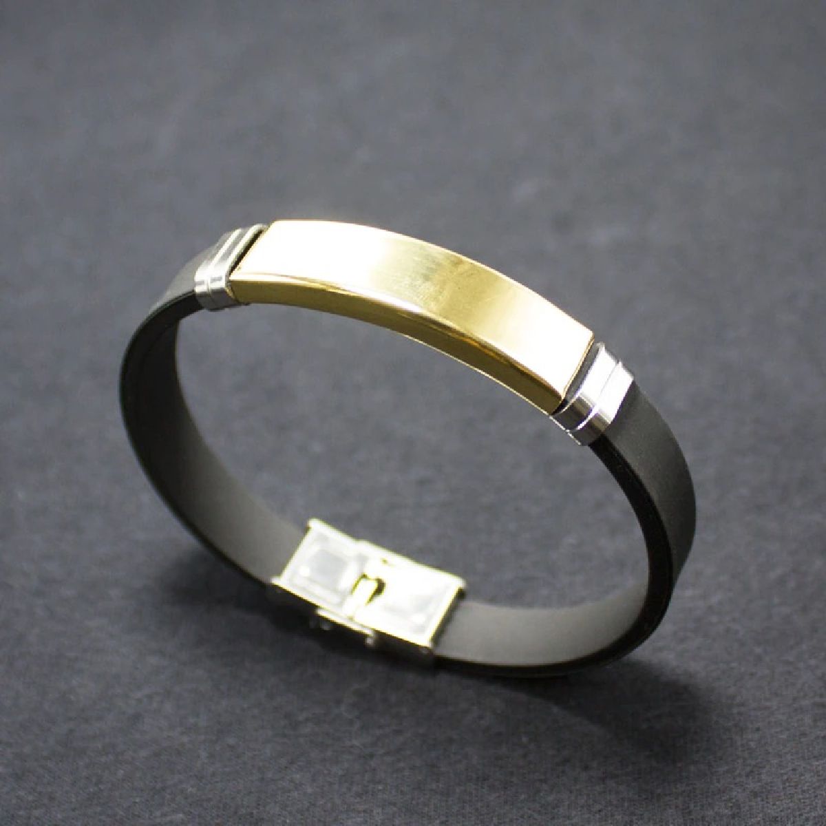 1 Gram Gold Forming 2 Line Heart Fashionable Design Bracelet for Men    Soni Fashion