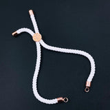 White Rose Gold Thread Adjustable Extender Accessory Diy 9 Bracelet Women