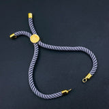English Grey Gold Thread Adjustable Extender Accessory Diy 9 Bracelet Women