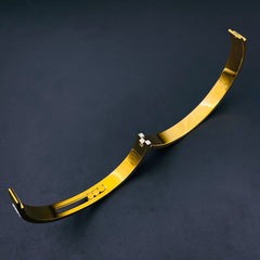 Dancing Zircons 18K Gold Stainless Steel Openable Kada bangle for Women