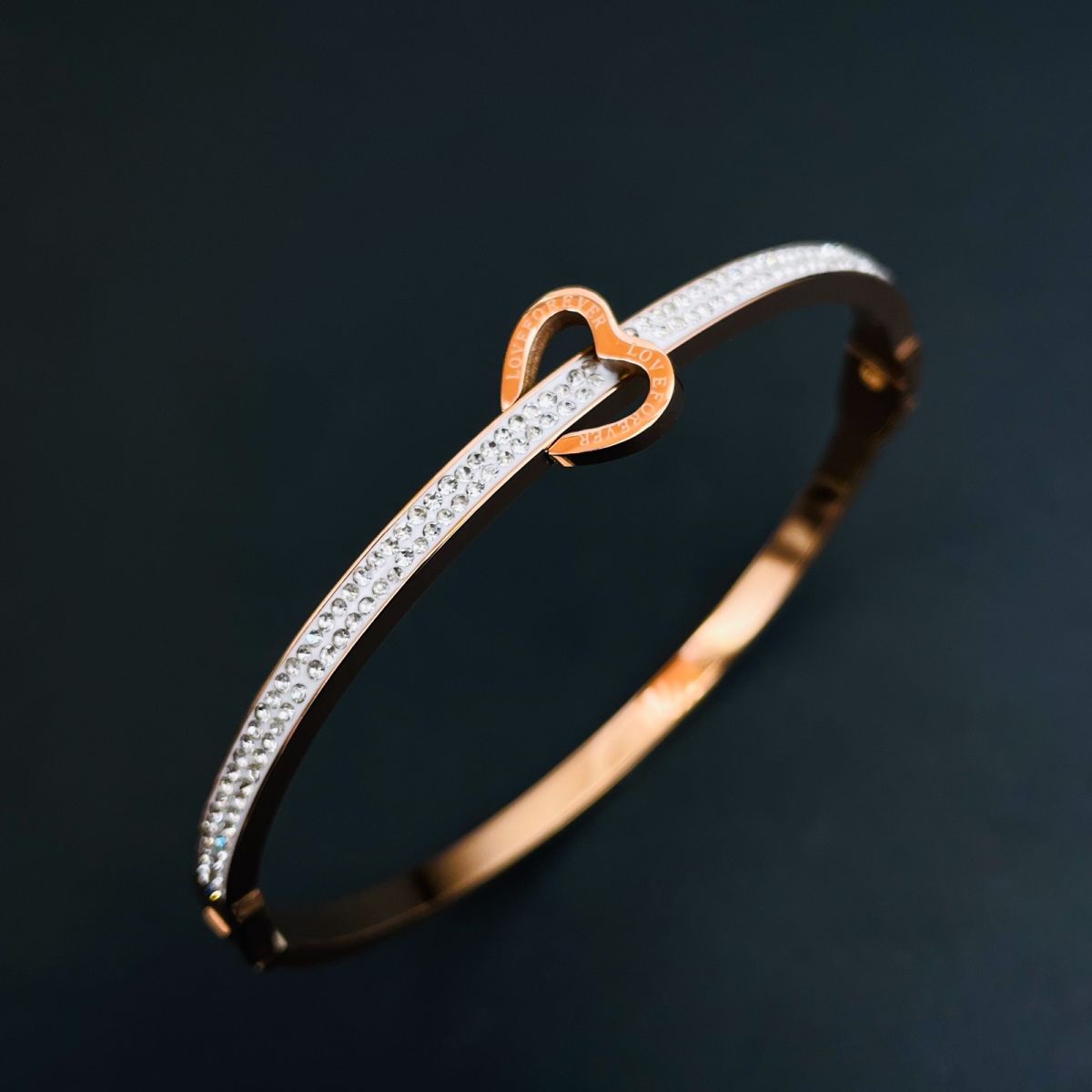 Beautiful Design With Diamond Rose Gold Bracelet For Women & Girls - Style  Lbra075 – Soni Fashion®