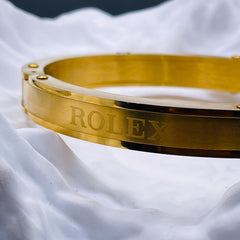 Luxury Gold Stainless Steel Wheat Chain Openable Kada Bracelet For Men
