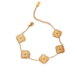 Clover 18k Gold Openable Kada Bracelet for Women