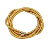 Layered Snake White 18K Gold Stainless Steel Anti Tarnish Layer Bracelet For Women