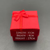 Red Crystal Cufflinks In Box