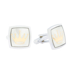 Cushion Silver Ferrari Horse Cufflinks In Box