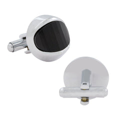 Hexagon Black Cufflinks In Box
