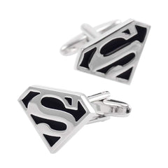Black Superman Cufflinks In Box