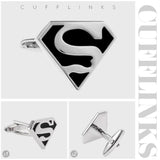 Black Superman Cufflinks In Box
