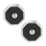 Hexagon Black Enamel Cufflinks In Box