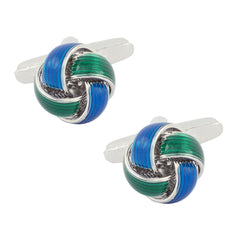 Knott Blue Knot Cufflinks In Box