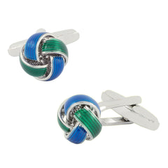 Knott Blue Knot Cufflinks In Box