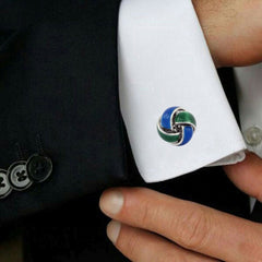 Knott Blue Knot Cufflinks In Box